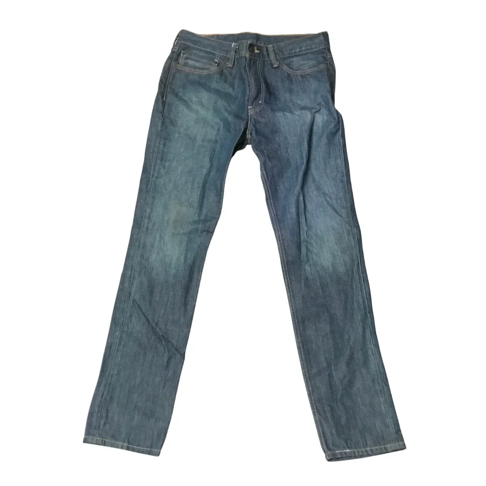 Levis 511 Slim Fit Jeans Mens 34x34 Dark Wash Denim Pants 04511-1507 - Picture 1 of 4